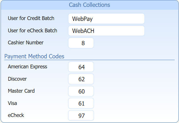 Payment Cash Collections