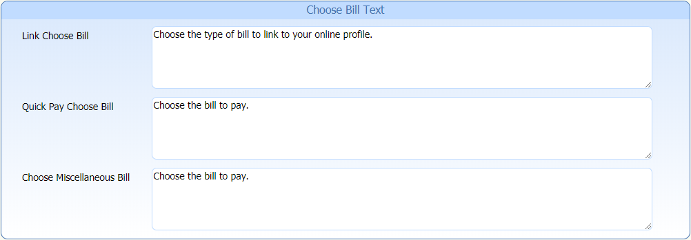 Choose Bill Text